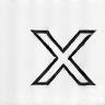 X (formerly Twitter) monochrome icon